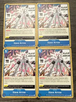 X4 Slave Arrow - 500 Years in the Future (OP07) English Playset One Piece Tcg - Image 1