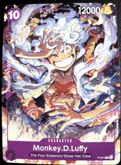 Monkey.D.Luffy P-041 One Piece TCG Card Game English NM Purple Promo (041) - Image 1