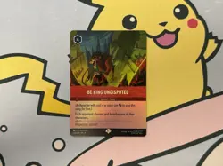 Disney Lorcana TCG Fabled Be King Undisputed EPIC 216/204 Cold Foil Holo Card - Image 1