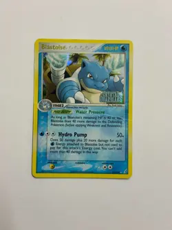 Blastoise 14/100 Stamped Holo Rare Ex Crystal Guardians Pokemon Card - Image 1