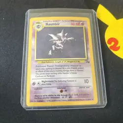 1999 Pokemon HAUNTER Fossil Set HOLO Foil Rare Unlimited Edition Card 6/62 WotC - Image 1