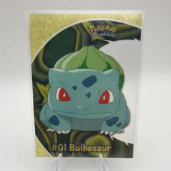2000 Topps Pokemon TV Animation Series 2 #PC2 Bulbasaur Clear Card - Image 1