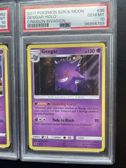 Gengar Sequential Set Of PSA 10 Cards! Champions path and Crimson Invasion - Image 4