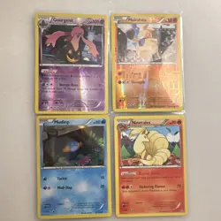 Pokemon TCG Gourgeist Makuhita Mudkip Ninetales Holo Regular Lot 4 Cards 2014 - Image 1