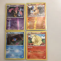 Pokemon TCG Gourgeist Makuhita Mudkip Ninetales Holo Regular Lot 4 Cards 2014 - Image 2
