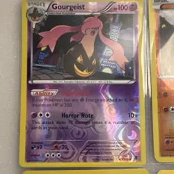 Pokemon TCG Gourgeist Makuhita Mudkip Ninetales Holo Regular Lot 4 Cards 2014 - Image 3