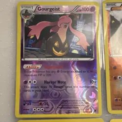 Pokemon TCG Gourgeist Makuhita Mudkip Ninetales Holo Regular Lot 4 Cards 2014 - Image 4