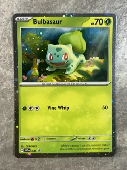 Bulbasaur (Cosmos Holo) 046 Pokemon Scarlet & Violet Promo Cards (Near Mint) NM1 - Image 1