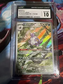 Pokemon Nidoking Holo TCG Card #174/165 Scarlet & Violet 151 Illustration Rare - Image 1