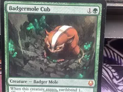 MtG "Badgermole Cub" - M/NM - The Last Airbender - M 0167 - Mythic Rare - Image 2
