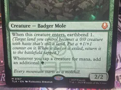 MtG "Badgermole Cub" - M/NM - The Last Airbender - M 0167 - Mythic Rare - Image 3