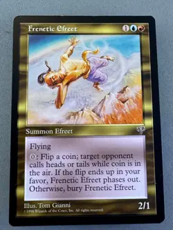Frenetic Efreet Mirage MTG-Unplayed NM-Vintage Magic the Gathering-RESERVE LIST - Image 1
