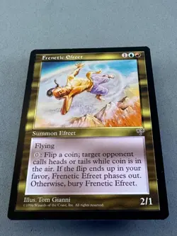 Frenetic Efreet Mirage MTG-Unplayed NM-Vintage Magic the Gathering-RESERVE LIST - Image 3