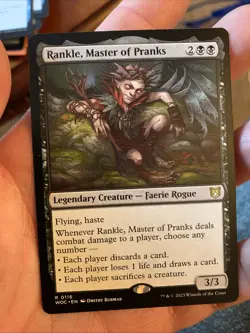1x RANKLE, MASTER OF PRANKS - Commander - MTG - Magic the Gathering - Image 1