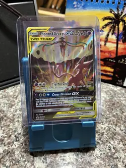 Espeon & Deoxys GX Full Art NM SM240 Sun & Moon Promo Pokemon TCG Card NM - Image 1