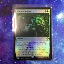 Nature's Rhythm TDM 0150 Rare Foil Tarkir Dragonstorm Magic The Gathering NM - Image 1