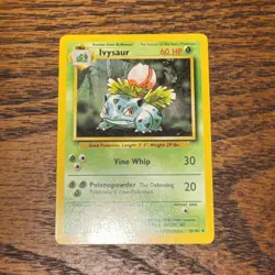 Bulbasaur 44/102 & Ivysaur 30/102 Base Set Wartortle- 3 Card Lot MP Pokemon WOTC - Image 4