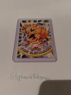 Pokemon 1999 Topps Spanish Electabuzz Blue Logo Pack Fresh Mint - Image 1