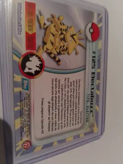 Pokemon 1999 Topps Spanish Electabuzz Blue Logo Pack Fresh Mint - Image 4