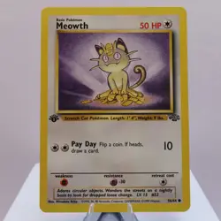 Pokemon TCG - Meowth 56/64 Jungle Common 1st Edition WOTC 1999 - EXC/NM - Image 2