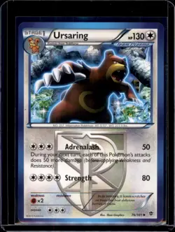 Ursaring (Team Plasma) Plasma Blast Pokemon TCG 76/101 NM+ - Image 1