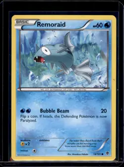 Remoraid Plasma Blast Common Pokemon TCG 18/101 NM+ - Image 1