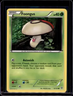 Foongus Plasma Storm Common Pokemon TCG 12/135 NM+ - Image 1
