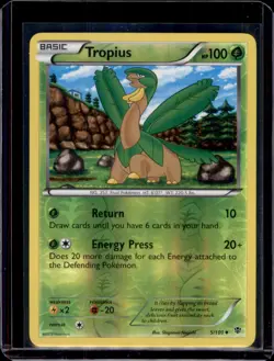Tropius Plasma Blast Reverse Holo Pokemon TCG 5/101 NM+ - Image 1