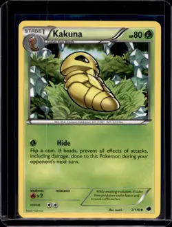 Kakuna Plasma Freeze common Pokemon TCG 2/116 NM+ - Image 1
