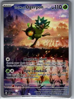 Teal Mask Ogerpon SVP 123 SV: Scarlet & Violet Promo Cards - Pokemon Card - NM - Image 1