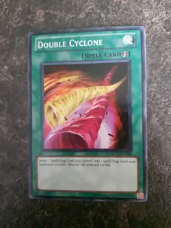 Double Cyclone Spell Card YuGiOh Card STBL-046 - Image 1