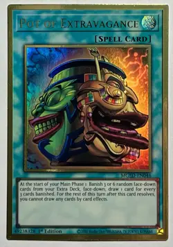 Pot Of Extravagance MGED-EN046 (NM) Premium Gold Rare 1st Edition YuGiOh! - Image 1