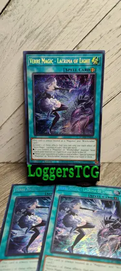 Yu-Gi-Oh! Verre Magic - Lacrima of Light x3 / BLMM-EN046 1st Edition NM - Image 1