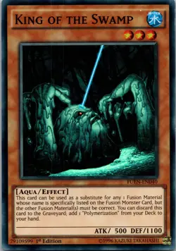 Yugioh King of the Swamp FUEN-EN040 1st Edition Super Rare NM - Image 1