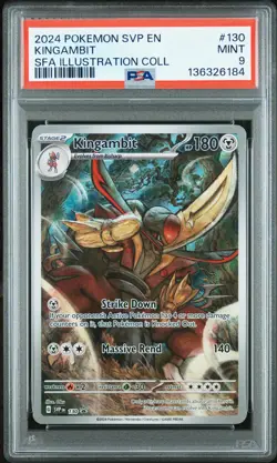 2024 POKEMON SHROUDED FABLE ILLUSTRATION COLLECTION PROMO #130 KINGAMBIT PSA 9 - Image 1