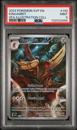 2024 POKEMON SVP EN-SV ILLUSTRATION COLLECTION PROMO #130 KINGAMBIT PSA 9 - Image 1