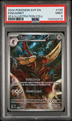 2024 POKEMON SVP EN-SV ILLUSTRATION COLLECTION PROMO #130 KINGAMBIT PSA 9 - Image 1