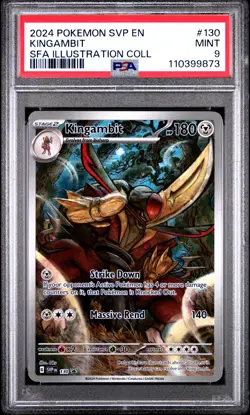 2024 POKEMON SVP PROMO ILLUSTRATION COLLECTION#130 KINGAMBIT PSA 9 - Image 1