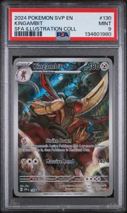 2024 POKEMON SVP PROMO ILLUSTRATION COLLECTION #130 KINGAMBIT PSA 9 - Image 1