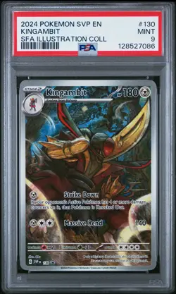 2024 POKEMON PROMO SHROUDED FABLE ILLUSTRATION COLLECTION #130 KINGAMBIT PSA 9 - Image 1