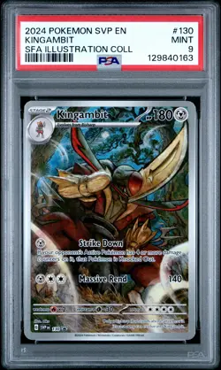 2024 POKEMON SVP PROMO ILLUSTRATION COLLECTION #130 KINGAMBIT PSA 9 - Image 1
