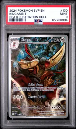 2024 POKEMON SVP PROMO ILLUSTRATION COLLECTION #130 KINGAMBIT PSA 9 - Image 1