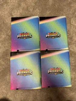4 x Pokemon TCG Prismatic Evolutions Binder (No Packs, Binders Only) ✅✅ - Image 2