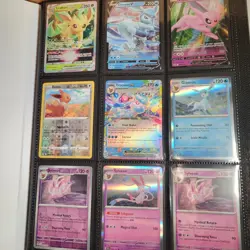Pokemon Prismatic Evolutions Eevee Binder Collection BINDER ONLY + Cards - Image 1
