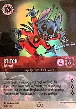 021/P1 Disney Lorcana - Stitch - Deutsch - Promo - D100 - Holo/Foil NM - Image 1