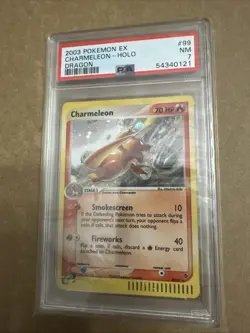 2003 Pokemon TCG PSA 7 Charmeleon EX Dragon 99/97 Holo Secret Rare TCG Card - Image 1