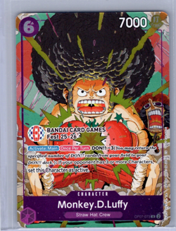 One Piece TCG Monkey D Luffy Op07-073 Bandai Games Fest 25-26 Card ENGLiSH Promo - Image 1
