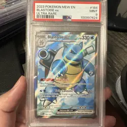 PSA 9 Pokemon 151 English BLASTOISE EX 184/165 ULTRA RARE Full Art - Image 1
