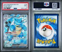 PSA 9 Pokemon Scarlet & Violet 151 Mew EN Blastoise Ex 184/165 Ultra Rare 2023 - Image 3