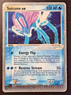 Suicune ex 94/95 EX Team Magma vs Team Aqua Pokemon Card Holo Foil Rare Swirl HP - Image 1